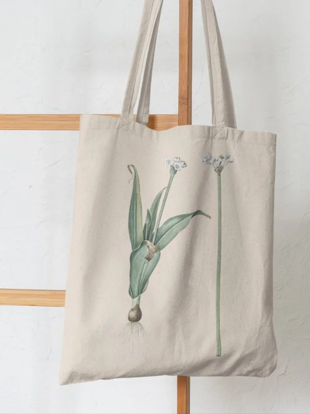 Ornamental Onion Vintage Floral Print Graphic Canvas Tote Bag